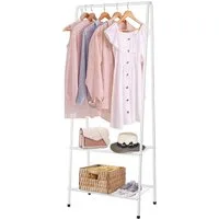 Youyijia Kleiderständer Clothes Rack,Ideal for Bedroom,White