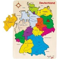 Gollnest & Kiesel Puzzle Einlegepuzzle Deutschland II, 16 Puzzleteile