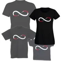 G-graphics T-Shirt Infinity Family (Familienset, Einzelteile zum selbst zusammenstellen) Kinder- & Erwachsenen-T-Shirt-Set mit Frontprint