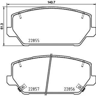 Hella Bremsbel?ge vorne Hyundai I30 Kona Santa Kia Optima