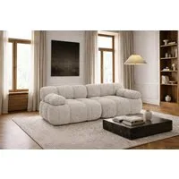 Kaiser Möbel Sofa 2-Sitzer modular für Wohnzimmer, Bouclé-Stoff Abriamo, Selia, 2-Sitzer, Teil der Selia-Modulkollektion,Kombinierbar mit weiteren Modulen