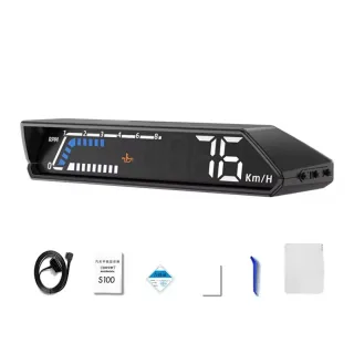 Car Digital Speedometer Head Up Display 4.6 Inch Screen RPM Water Temperature Voltage Fuel Consumption Turbo Pressure En