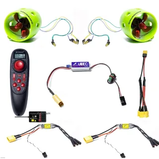[EU Direct] Apisqueen U1 12V-16V Underwater Thruster Set with ESC 7 lb Thrust Brushless Motor for ROVs and Boats