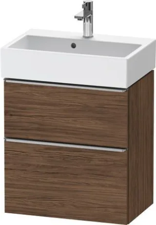 Duravit D-Neo Waschtischunterbau wandhängend Nussbaum dunkel Matt 584x372x625 mm - DE4329070210000 DE4329070210000