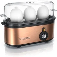Arendo Eierkocher 3-fach, Edelstahl, frei wählbarer Härtegrad, Ein / Aus-Schalter, Anzahl Eier: 3 St., 210 W, Threecook Egg Cooker, GS, BPA-frei, für 1 bis 3 Eier