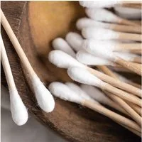 Bestlivings Wattestäbchenspender Bambus, (400-tlg., 2 x 200 Stück), umweltfreundlich, vegan, 100% plastikfrei