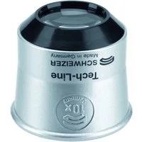 SCHWEIZER SUP-Leuchte Schweizer Uhrmacherlupe Tech-Line Vergr. 10x Linsen-D.22,8mm