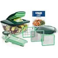 Genius Gemüseschneider Nicer Dicer Chef Gemüsehobel 10.tlg, Küche Helfer