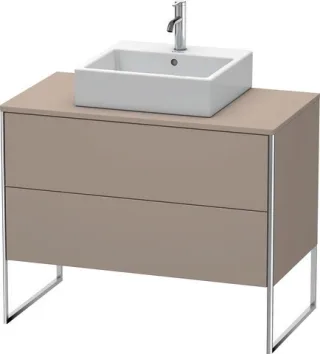 Duravit XSquare Konsolenwaschtischunterbau bodenstehend Basalt Matt 1000x548x778 mm - XS492104343 XS492104343