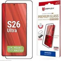 Displex Displayschutzglas Premium Glass Screen Protector Anti-Reflex mit MountMaster für Samsung Galaxy S26 Ultra, Displayschutzfolie, Schutzfolie, Bildschirmschutz, kratz- & stoßfest