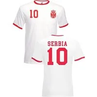 Youth Designz T-Shirt Serbien Herren T-Shirt im Fußball Trikot Look mit trendigem Print
