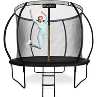 HyperMotion Gartentrampolin Gartentrampolin mit Leiter und Innennetz für Haus und Garten, Ø 305 cm