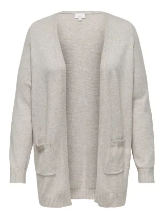 ONLY CARMAKOMA - CARESLY L/S OPEN CARDIGAN KNT NOOS Nacreous Cloud - Gr. - 48