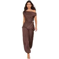 LIPSY Blusentop Lipsy strukturiertes Satin-Oberteil, Regular (1-tlg)