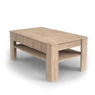 Vicco Couchtisch, Sonoma Eiche, Holzwerkstoff, 1 Fächer, 1 Schubladen, Rechteckig,Rechteckig, 92.2x48x65 cm, Wohnzimmer, Wohnzimmertische, Couchtische