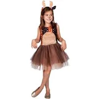 Metamorph Kostüm Reh Faschingskostüm Kinder Rentier Karnevalskostüm, Bambi für Bambini: süßes Kleid für Reh oder Rentier