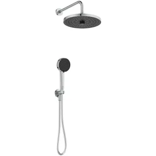 Ideal Standard Idealrain Armaturenpaket BD827AA Regenbrause, Unterputz-Wandanschluss, Handbrause, chrom