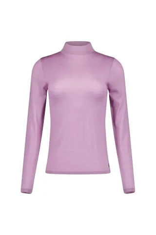 Studio Anneloes - Reggie col pullover light aubergine - Gr. - XL