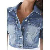 Aniston CASUAL Jeansjacke in Used-Washung