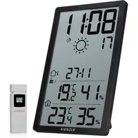 Kienzle Wanduhr Jumbo NEO LCD Wetter-Wanduhr vertikal