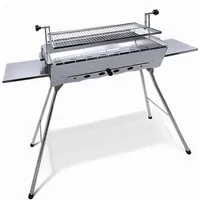 Grillpeter Holzkohlegrill Mangal Edelstahl Astana 2mm rostfrei Schaschlik