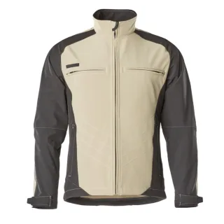 MASCOT Dresden Softshell Jacke UNIQUE Hellkhaki / Schwarz XXL - 12002-149-5509-XXL