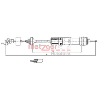 Metzger Kupplungsseil Citroen Xsara 11.2284
