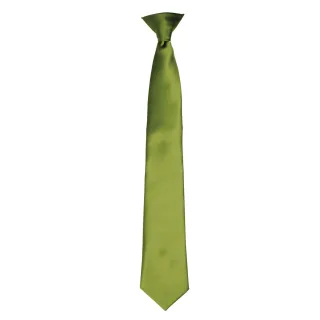 Premier Colours Herren Satin Clip Krawatte (Oasis Grün)