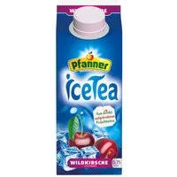 Pfanner Tee, Pfanner Ice Tea Wildkirsche Eistee Schwarzteegetränk Packung 750ml