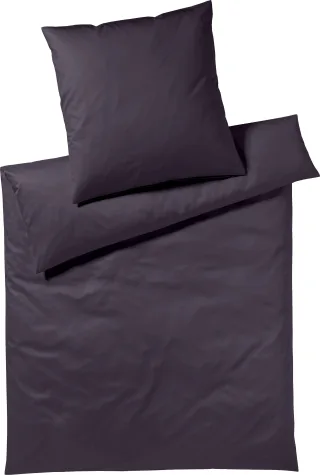 Yes for Bed Bettwäsche "Pure & Simple Uni in Gr. 135x200, 155x220 oder 200x200 cm" 2 Stk. Bettwäsche aus Baumwolle, zeitlose Bettwäsche mit seidigem Glanz
