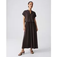 OPUS Trägerkleid Werona aus weichem Jersey mit dezenter Struktur Mit Eingrifftaschen für praktische Alltagslooks