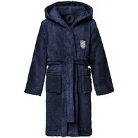 L&L Bademantel Jungen & Jugend Bademantel mit Kapuze LL0031, 3/4, Polyester, Kapuze