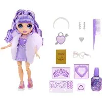 Rainbow High Anziehpuppe Creative Crystals Fashion Doll- Violet