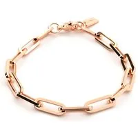 THIORA Armband Island Links Damen Armband – Verstellbare Gliederkette vergoldet (Einzelartikel, Einzelschmuckstück – Armband), Verstellbar, Wasserfest, Allergikerfreundlich, Hautfreundlich