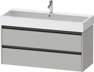 Duravit Ketho.2 Waschtischunterbau wandhängend Betongrau Matt 1184x460x549 mm - K25279007070000 K25279007070000