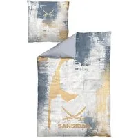 Sansibar Sylt Bettwäsche Sansibar Bettwäsche-Set "Island", angenehm weich und anschmiegsam, Baumwolle, 2 teilig, hautfreundlich, pflegeleicht