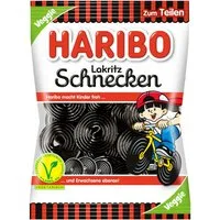 HARIBO Süßigkeit, Haribo Lakritz Schnecken der Süßholzwurzel Klassiker Veggie 175g