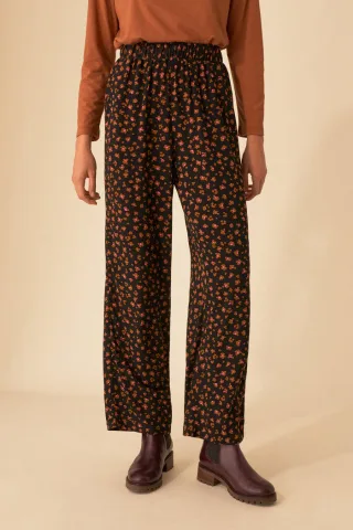 des petits hauts - Hose - Everest schwarz/braun - Gr. - 40
