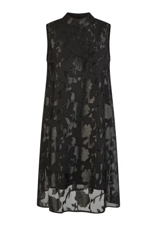 Marc Aurel - Kleid aus Metallic-Jacquard black - Gr. - 36