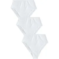 Next Taillenslip 3er-Pack Hochbund-Slips, Lochstickerei, hohes Bein (3-St)