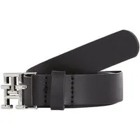 Tommy Hilfiger Ledergürtel TH LOGO 2,5 cm breit mit Monogramm-Schließe