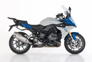 Sport Auspuff BOS Desert Fox Edelstahl matt für BMW R 1200 R / RS Bj. 2015-2016 EURO-3 +ABE