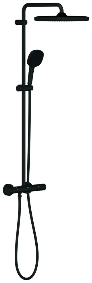 GROHE Duschsystem Tempesta 250 Cube 26689_1 Br.-THM KB 250 Cube matt black, 266892431 266892431