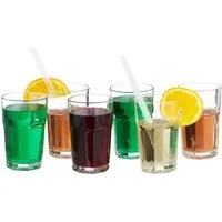 relaxdays Glas 12 x Trinkgläser, Glas