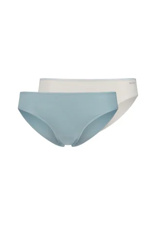 SKINY - Skiny Damen Rio Slip Doppelpack SKINY ADVANTAGE Cotton Stretch sterlingivory selection - Gr. - 44