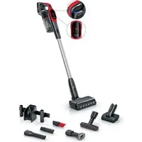 BOSCH Akku-Stielstaubsauger Unlimited 9 BBS931PET Akku Staubsauger Rot, 550 W, Beutellos