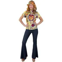 Orlob Kostüm Schlaghose Damen Jeans-Optik