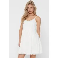 ONLY Trägerkleid ONLHELENA – Trägerkleid aus Baumwolle für den Sommer Baumwolle, regular fit, V-Ausschnitt