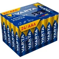 VARTA Longlife Power AAA-Alkalibatterie Batterie, LR03 (24 St)