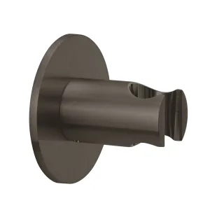 Herzbach spa ix pvd Wandhalter rund rosette 70 rund black, Black Steel, 21.994100.1.40 21.994100.1.40